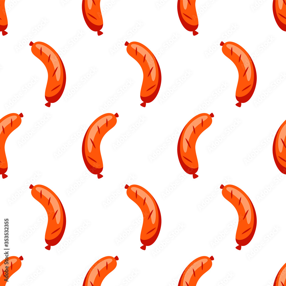 sausage seamless pattern vector sausage seamless pattern vector