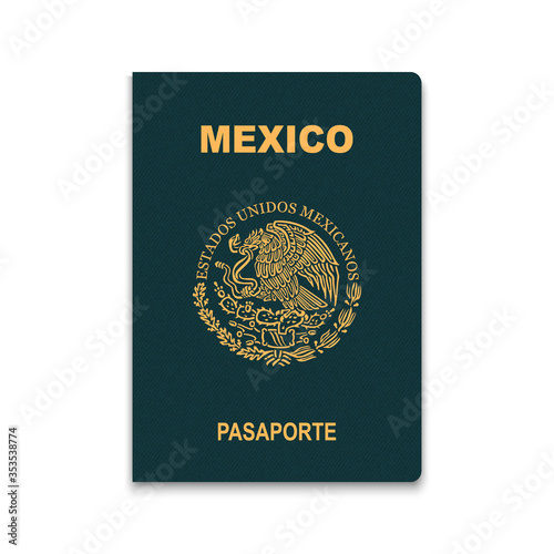 Passport of Mexico. Vector illustration photo
