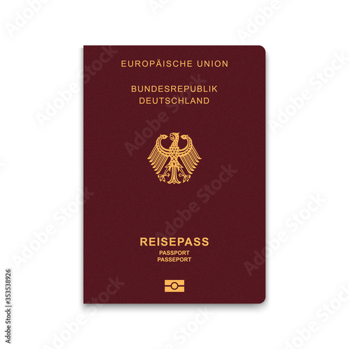 Passport of Germany. Vector illustration