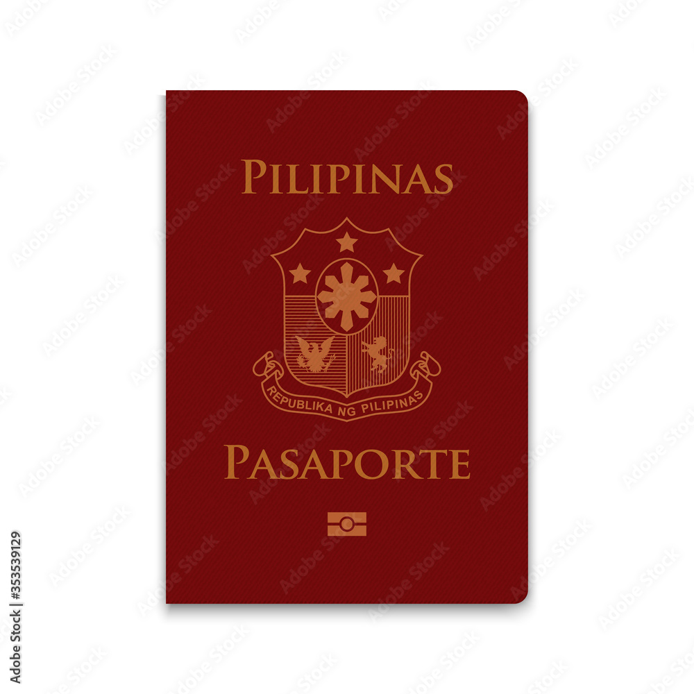 Passport of Philippines. Vector illustration Passport of Philippines. Vector illustration