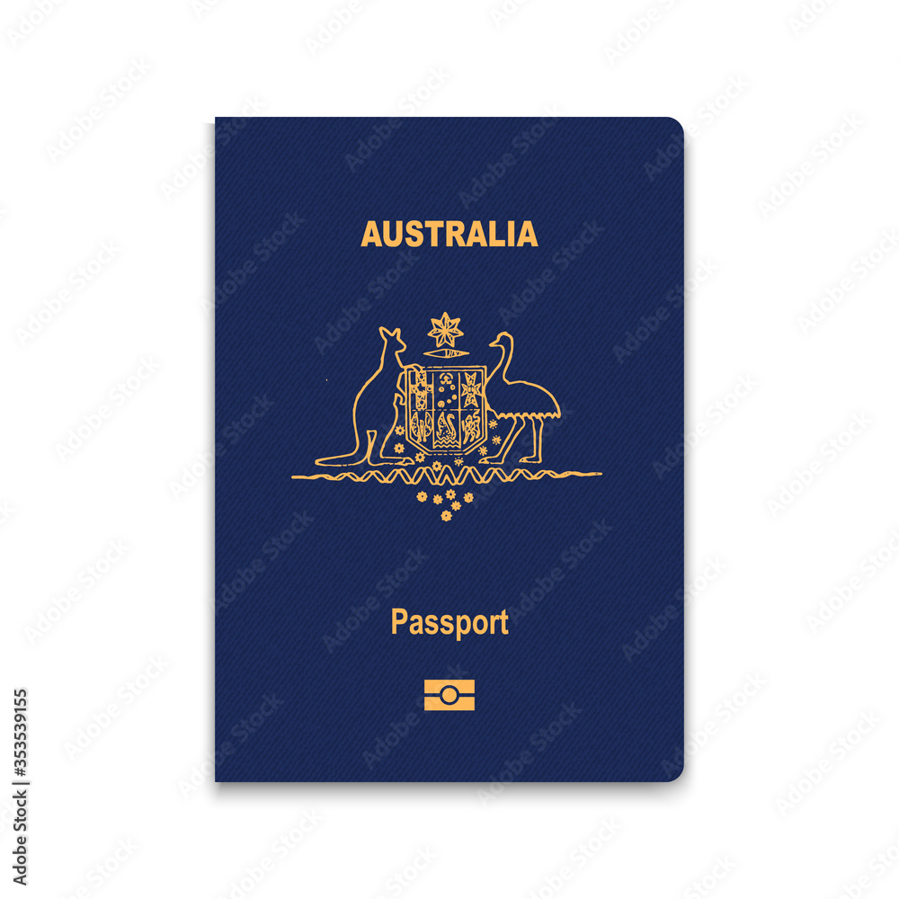 Passport of Australia. Vector illustration Stock Vector Adobe Stock