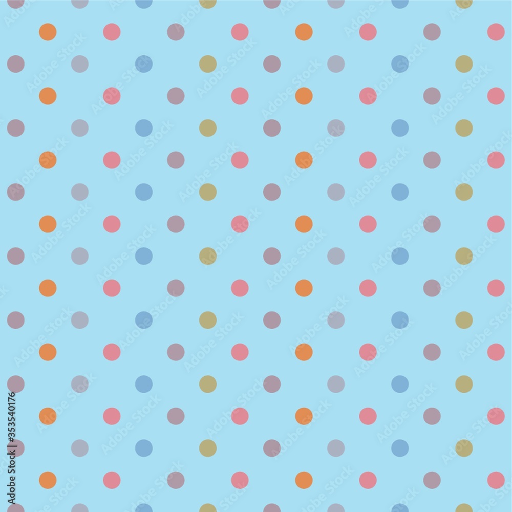 Seamless polka dotted background