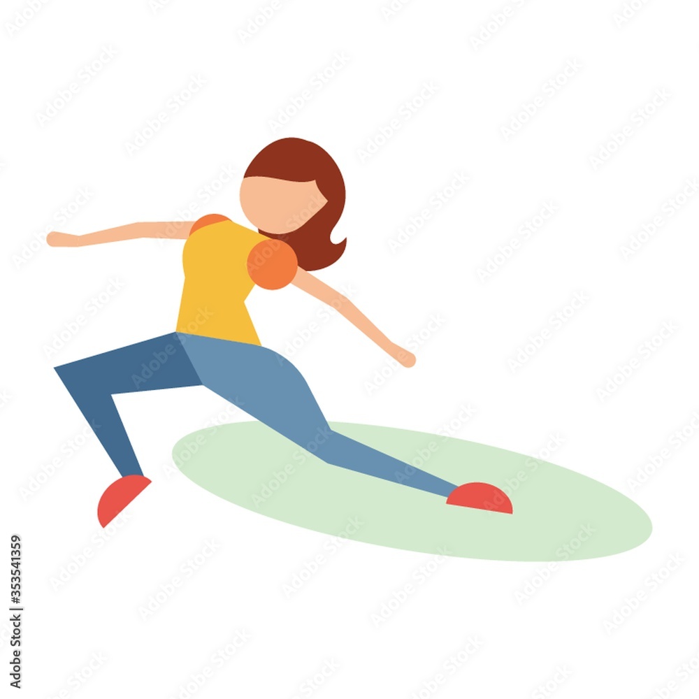 Obraz premium Girl striking dance pose