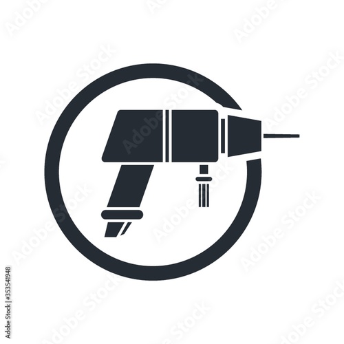 Hand drilling machine icon