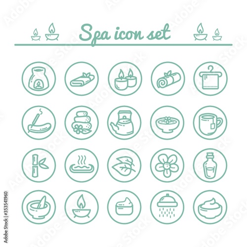 Collection of spa icons