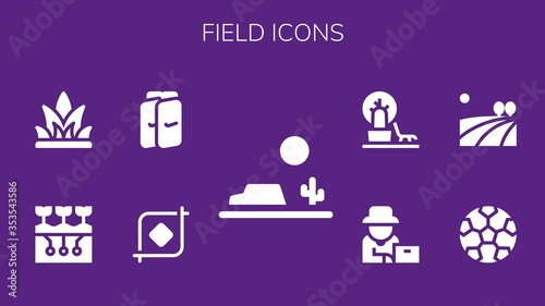 field icon set