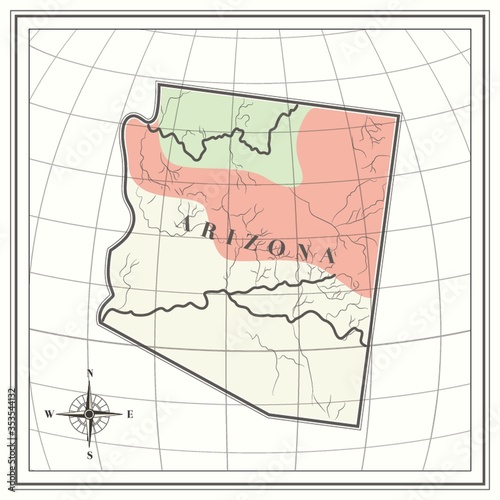 Map of arizona state