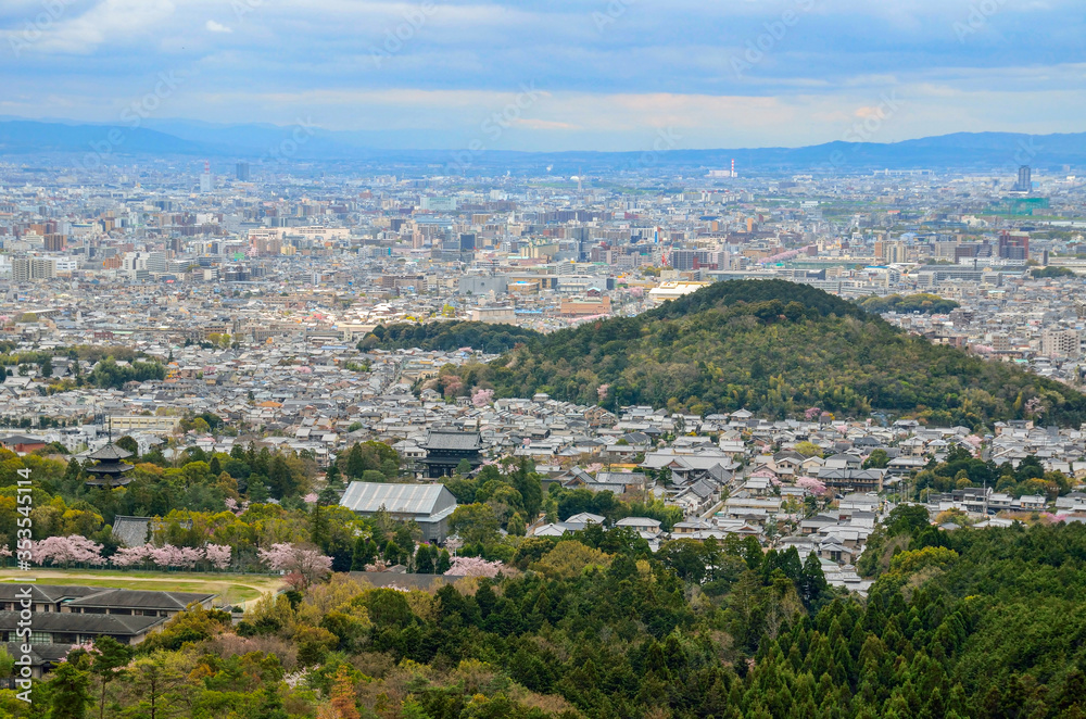 京都の成就山からの眺め