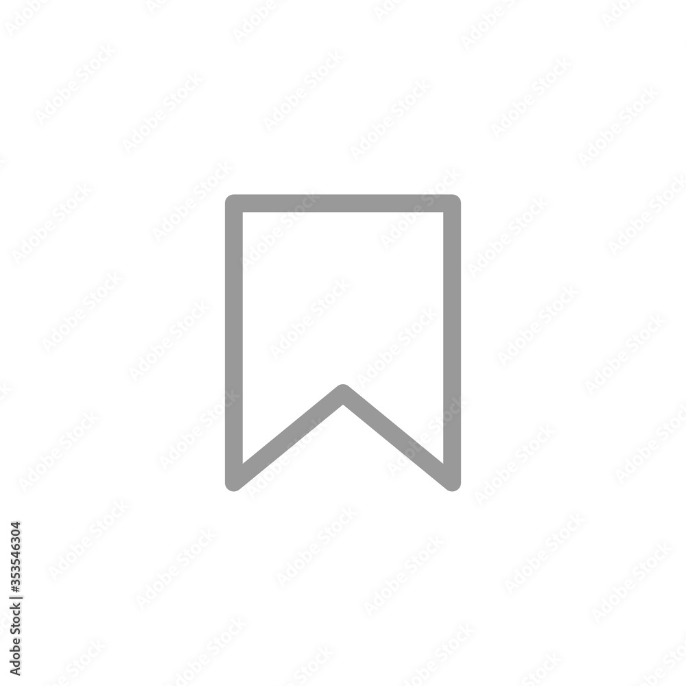 Save Icon Isolated On White Background. Bookmark Symbol Modern Simple  Vector For Web Site Or Mobile App Stock Vector | Adobe Stock