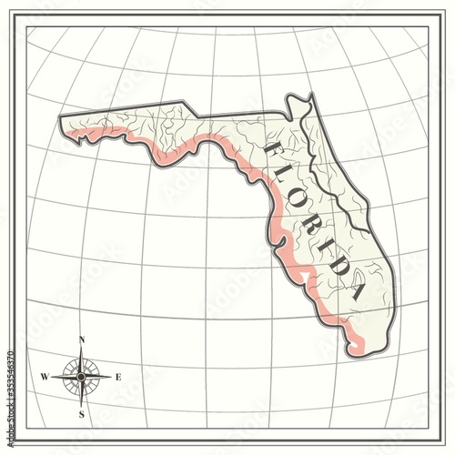 Map of florida state