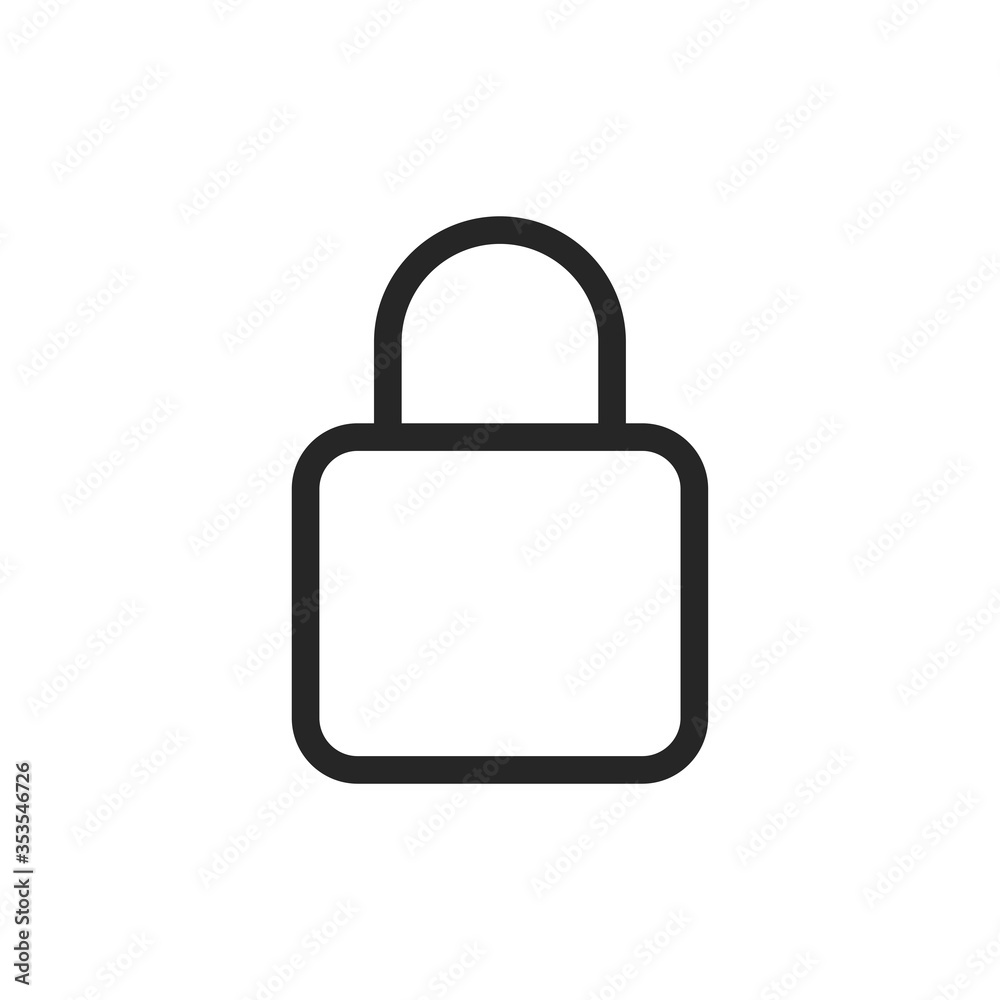 Padlock icon isolated on white background. Lock symbol modern, simple, vector, icon for website design, mobile app, ui. Vector Illustration Padlock icon isolated on white background. Lock symbol modern, simple, vector, icon for website design, mobile app, ui. Vector Illustration