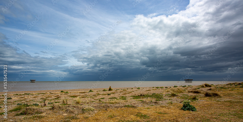 Looking out to sea at Sizewell Suffolk Looking out to sea at Sizewell Suffolk