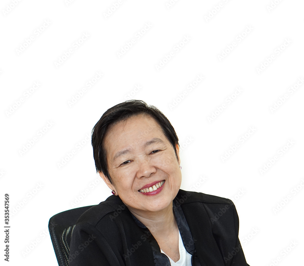 Happy Asian senior executive businesswoman smiling happy lifestyle background Happy Asian senior executive businesswoman smiling happy lifestyle background