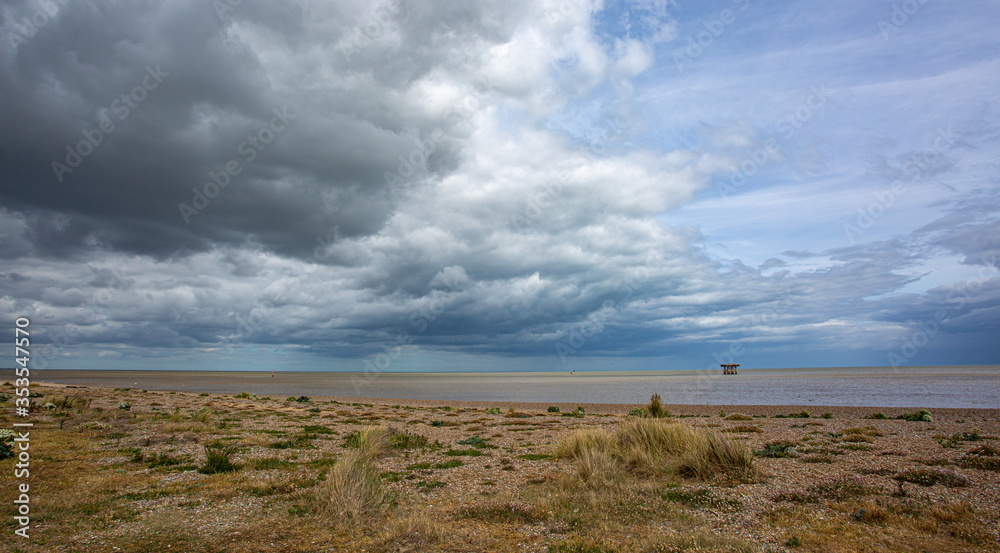 Looking out to sea at Sizewell Suffolk Looking out to sea at Sizewell Suffolk