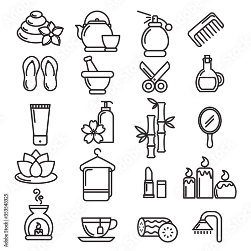 Collection of spa icons