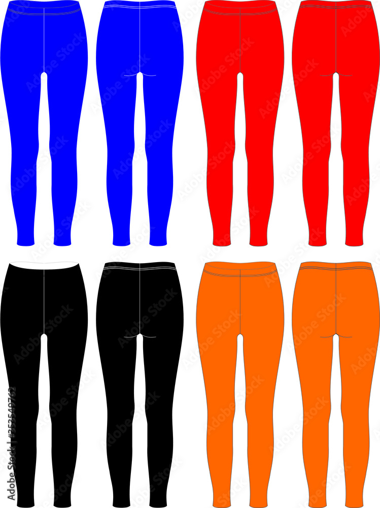 Custom Design Leggings for sports vector 