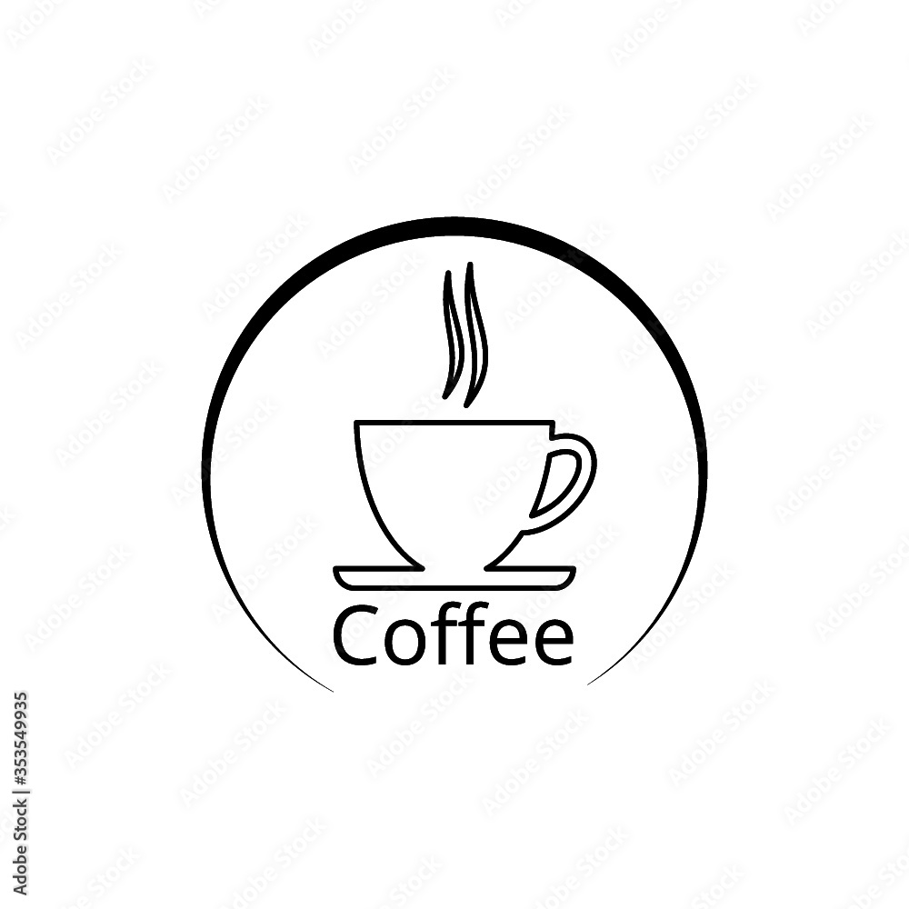 Fototapeta Coffee Cup icon isolated on white background