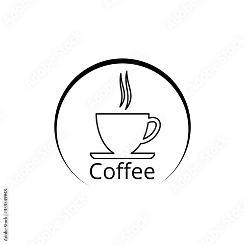 Fototapeta Naklejka Na Ścianę i Meble -  Coffee Cup icon isolated on white background