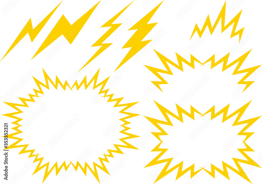 雷のイラスト素材集