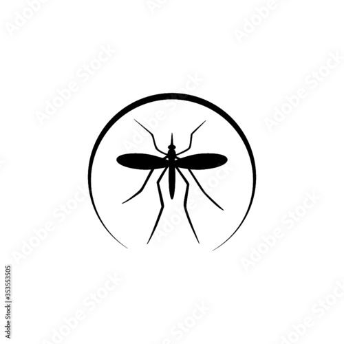 Mosquito icon isolated on white background © sljubisa