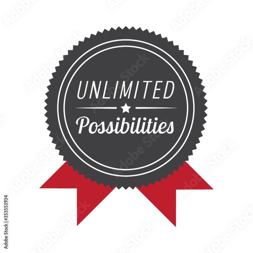 Unlimited possibilities label