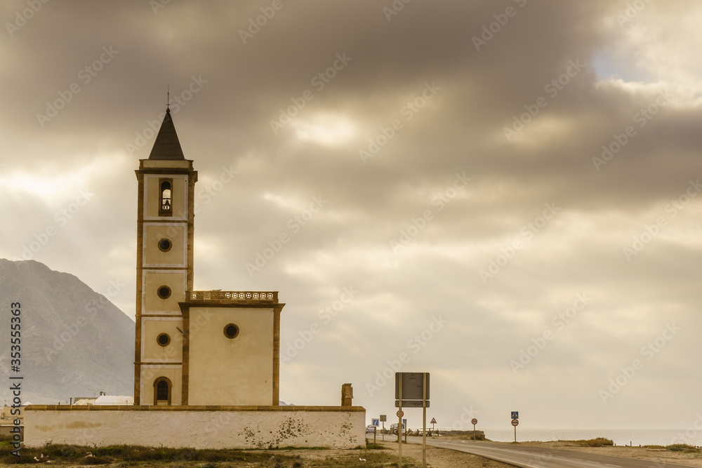 Church of San Miguel in Cabo de Gata, Spain