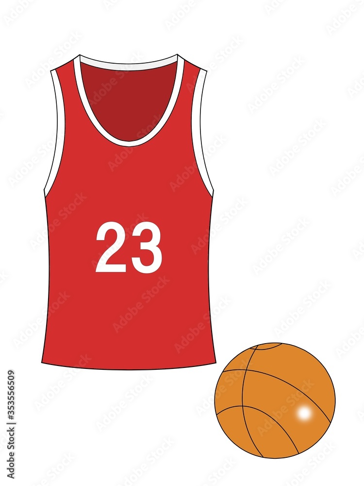 illustration of a basketball