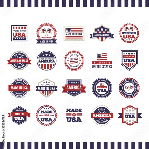 Made in USA labels collection