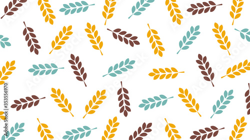 Oat pattern wallpaper. oat symbol. free space for text. rice sign. Rice pattern wallpaper.