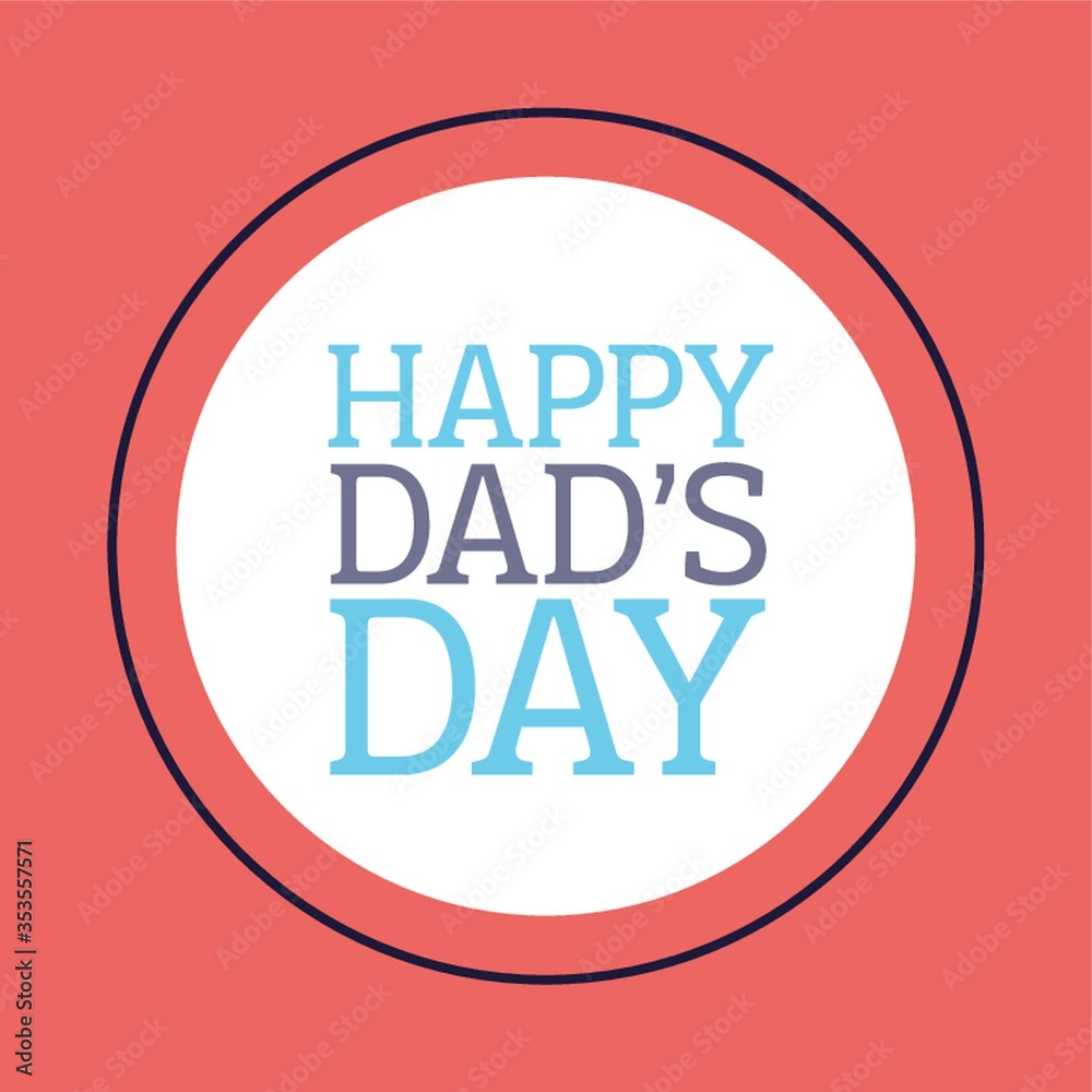 Obraz premium Father's Day greeting design