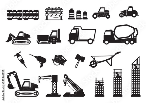 Set of construction icons