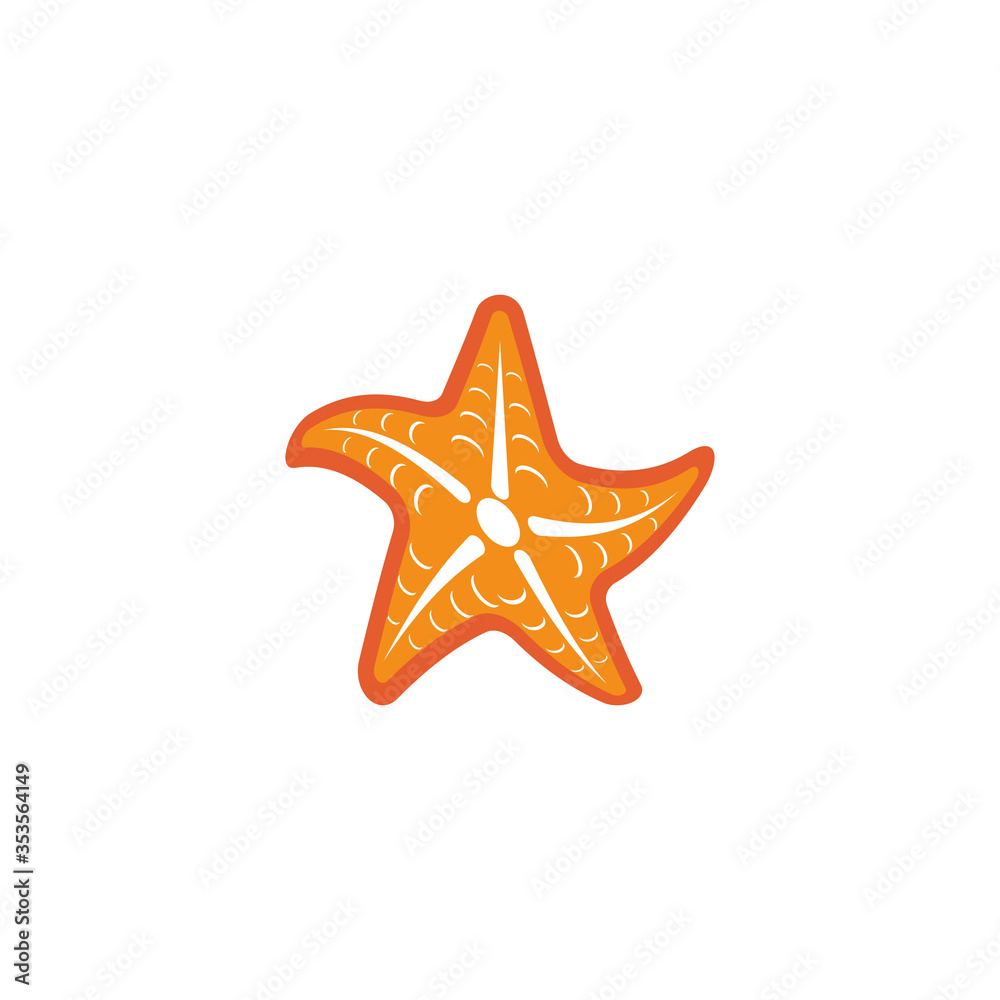 Star Fish Logo Template vector Star Fish Logo Template vector