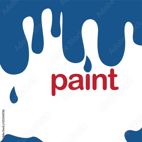 Dripping paint background with text
