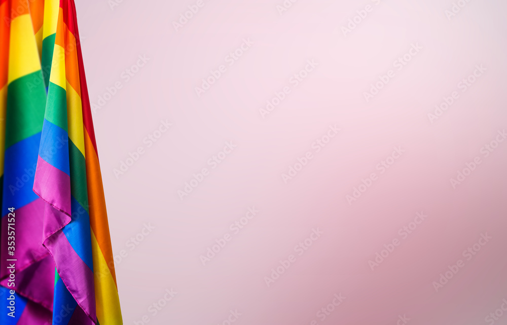 Pride community flags on pink background. Perfect banner, background for pride month. Pride community flags on pink background. Perfect banner, background for pride month.