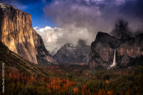 Storm Clouds in Yosemite Valley, Yosemite National Park, California