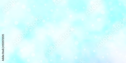 Light BLUE vector texture with beautiful stars. Shining colorful illustration with small and big stars. Pattern for wrapping gifts.