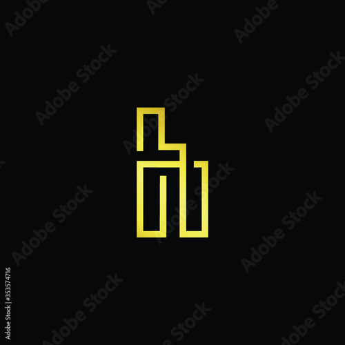  Professional Innovative Initial H logo and HH logo. Letter H HH Minimal elegant Monogram. Premium Business Artistic Alphabet symbol and sign