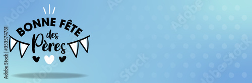Fête des pères - Bandeau bleu