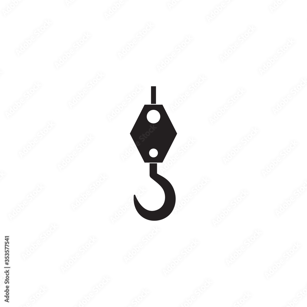 Crane hook logo vector template Crane hook logo vector template