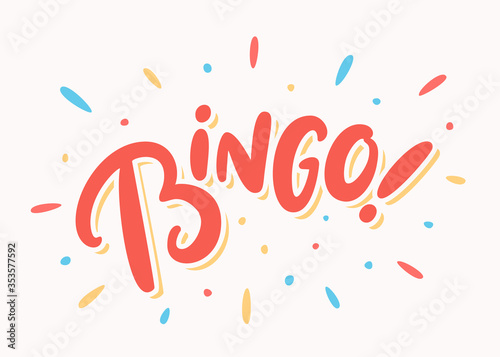 Bingo. Vector card.