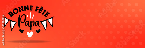 Fête des pères - Bandeau orange