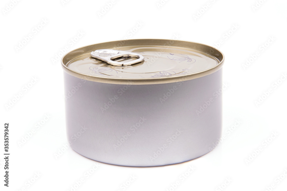 Canned food isolated on white background. Canned food isolated on white background.