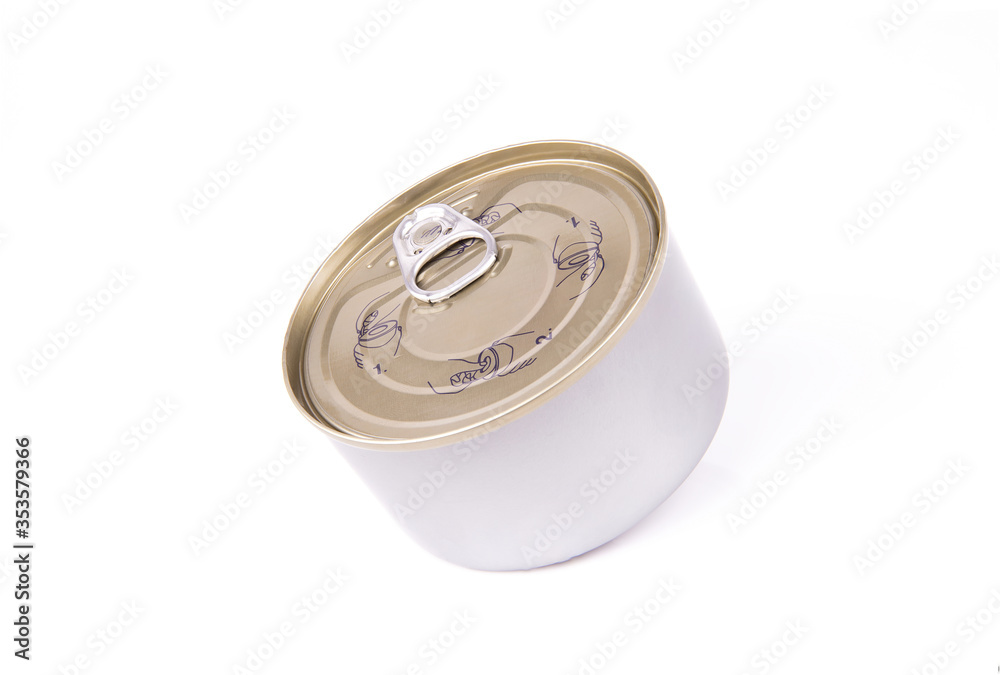 Canned food isolated on white background. Canned food isolated on white background.