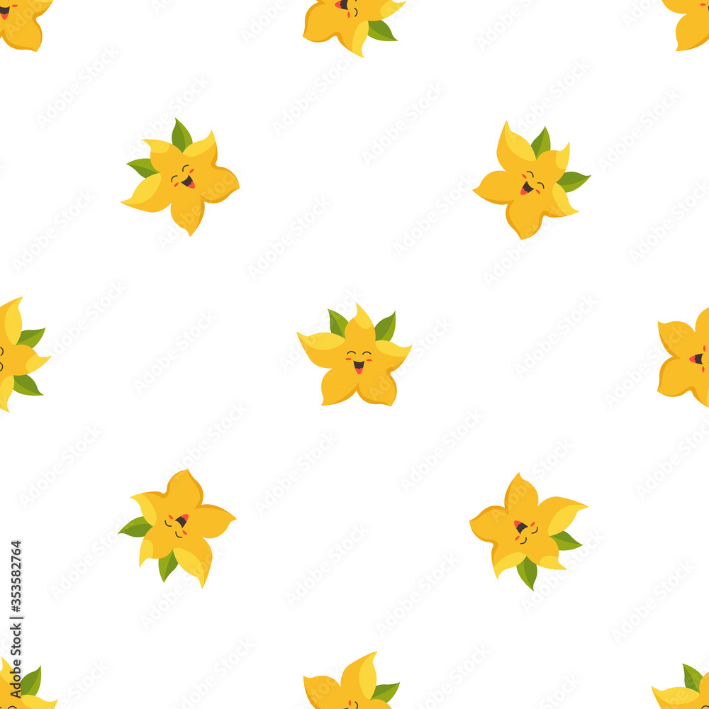 Seamless pattern with funny dragon fruit. Seamless pattern with funny dragon fruit.