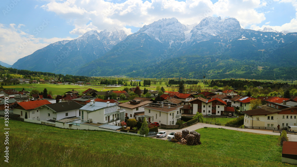 A village in European Alps