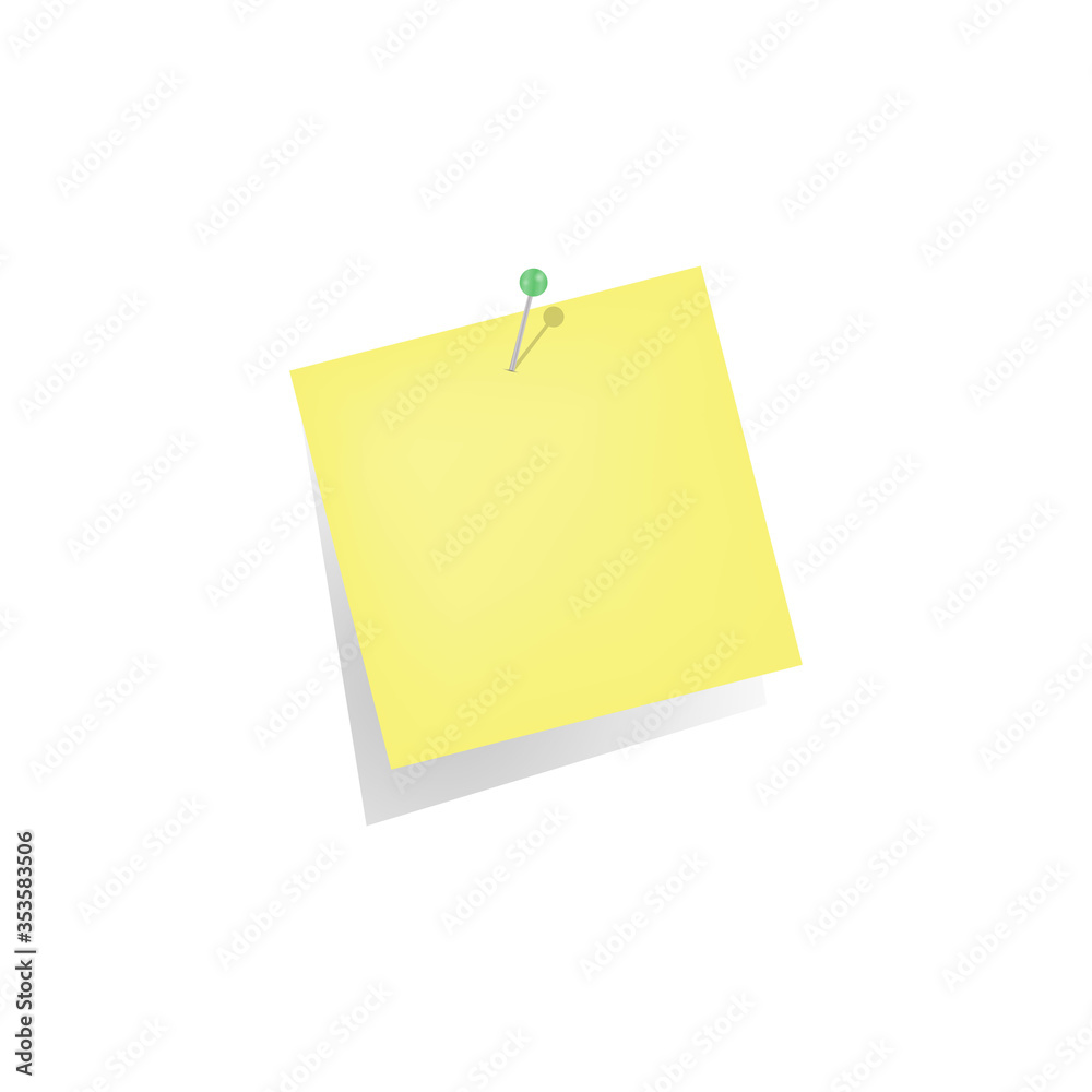 Yellow sticker. Illustration for design on white background Yellow sticker. Illustration for design on white background
