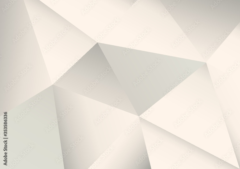 Abstract faceted white background