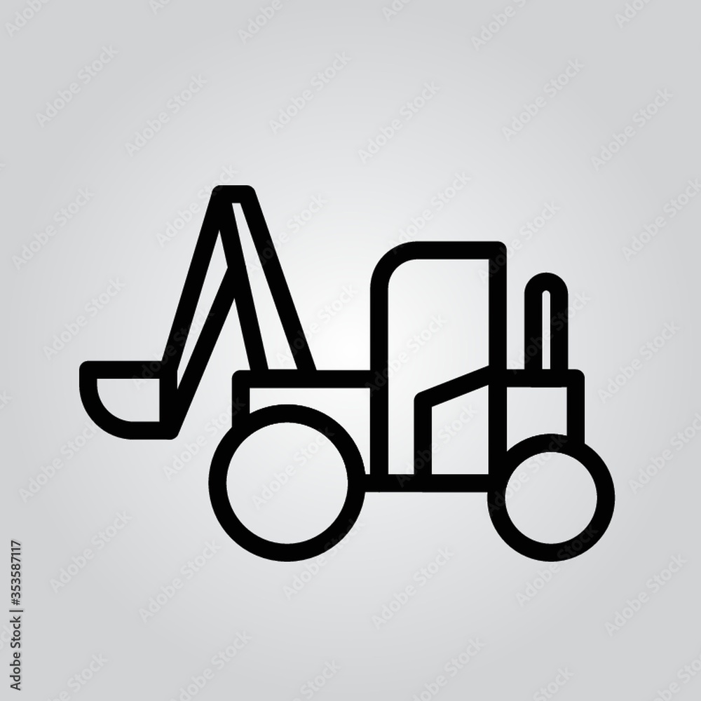 Fototapeta premium Excavator