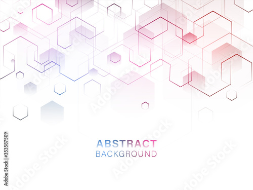 Abstract Hexagonal Geometric Background.