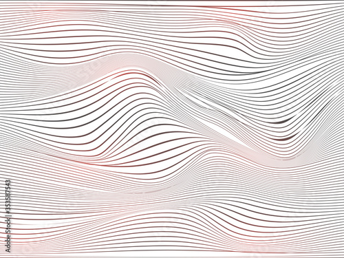Abstract Warped Line Background.